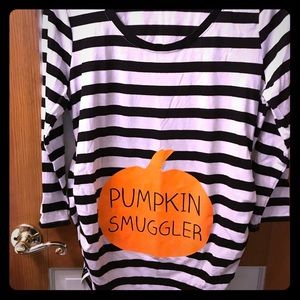 Pumpkin smuggler maternity shirt